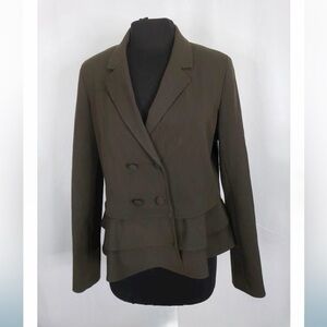 Lord & Taylor womens Blazer size 10 olive green
